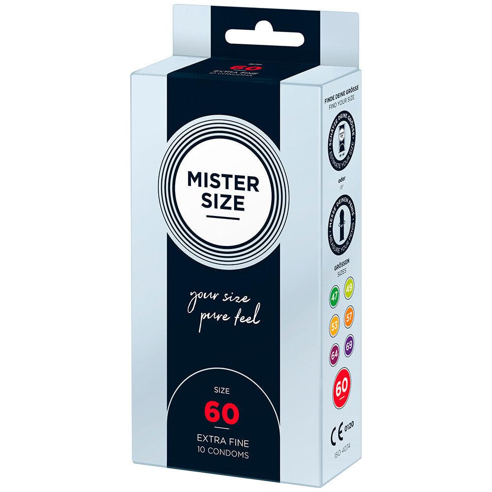 Mister Size 60mm Your Size Pure Feel Condoms 10 Pack - Adult Planet - Online Sex Toys Shop UK