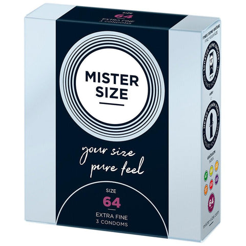 Mister Size 64mm Your Size Pure Feel Condoms 3 Pack - Adult Planet - Online Sex Toys Shop UK