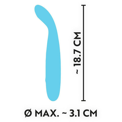 Cuties Silk Touch Rechargeable Mini Vibrator Blue - Adult Planet - Online Sex Toys Shop UK