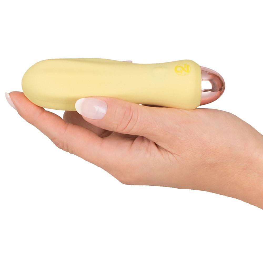 Cuties Silk Touch Rechargeable Mini Vibrator Yellow - Adult Planet - Online Sex Toys Shop UK
