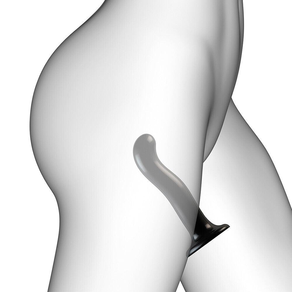 Strap On Me Prostate and G Spot Curved Dildo Medium Black - Adult Planet - Online Sex Toys Shop UK