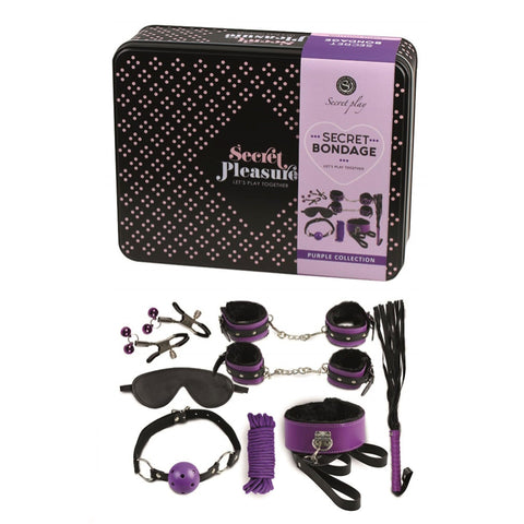 Secret Bondage Kit Black And Purple Collection - Adult Planet - Online Sex Toys Shop UK