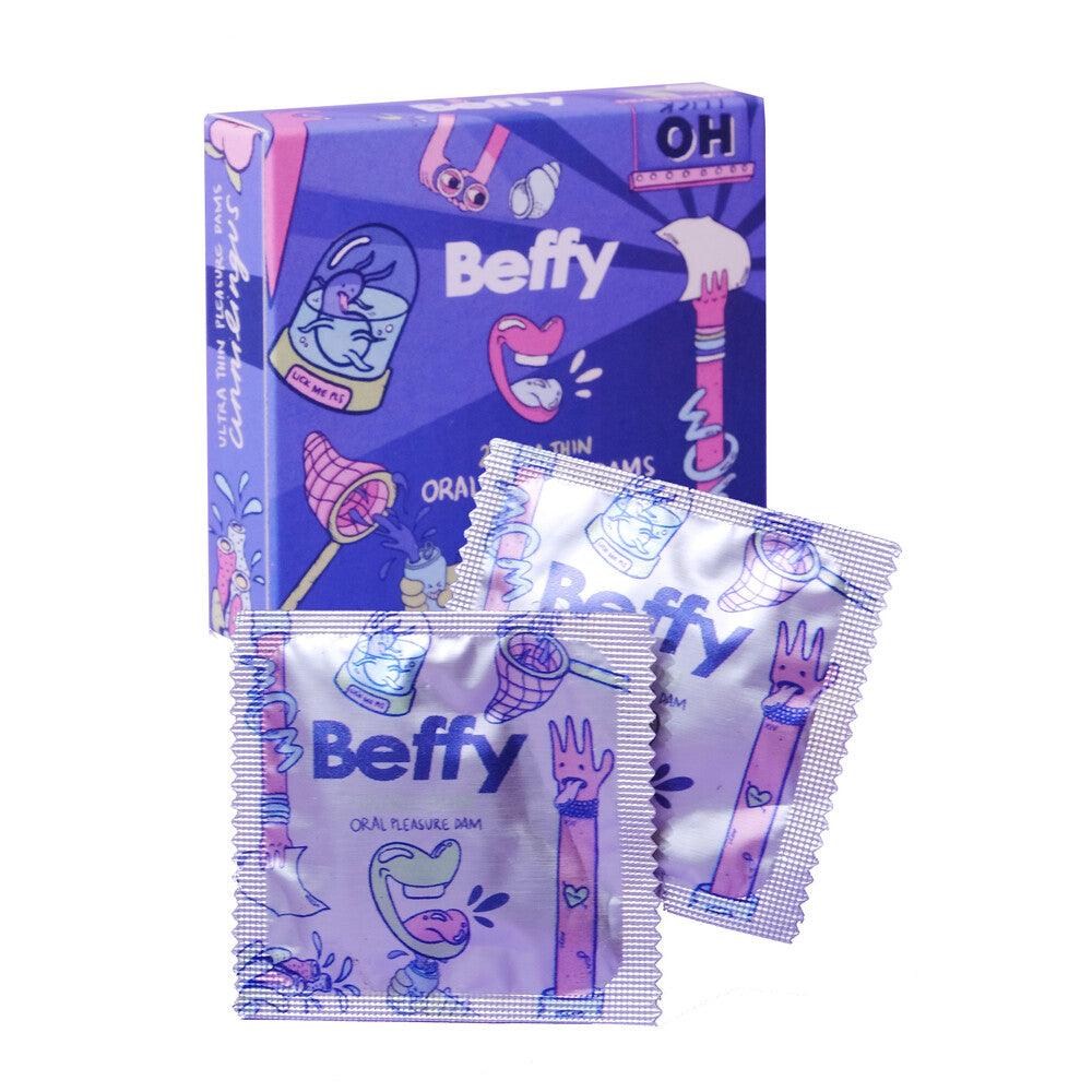Beffy Ultra Thin Oral Pleasure Dams 2 Pieces - Adult Planet - Online Sex Toys Shop UK