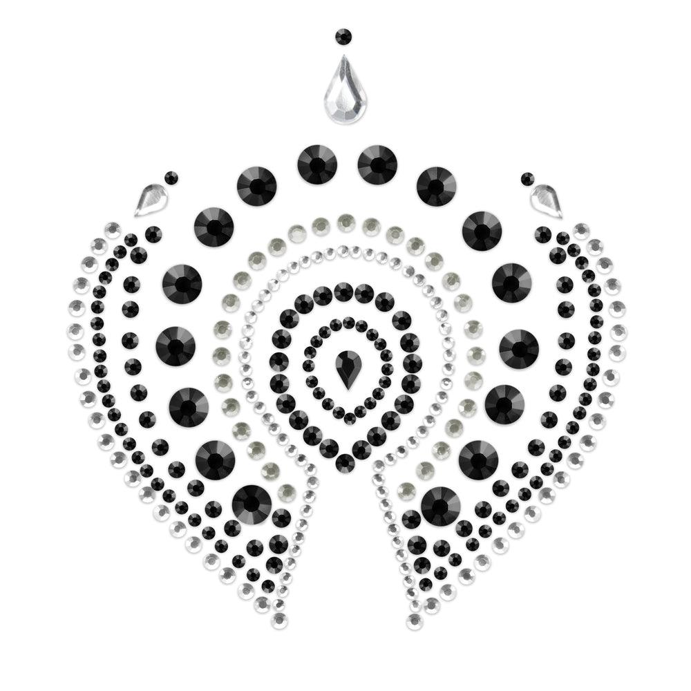 Bijoux Indiscrets Flamboyant Rhinestone Jewellery Black Silver - Adult Planet - Online Sex Toys Shop UK