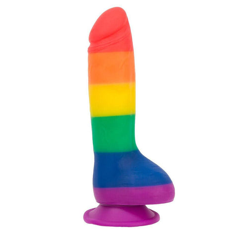 Addiction Justin 8 Inch Rainbow Dildo - Adult Planet - Online Sex Toys Shop UK
