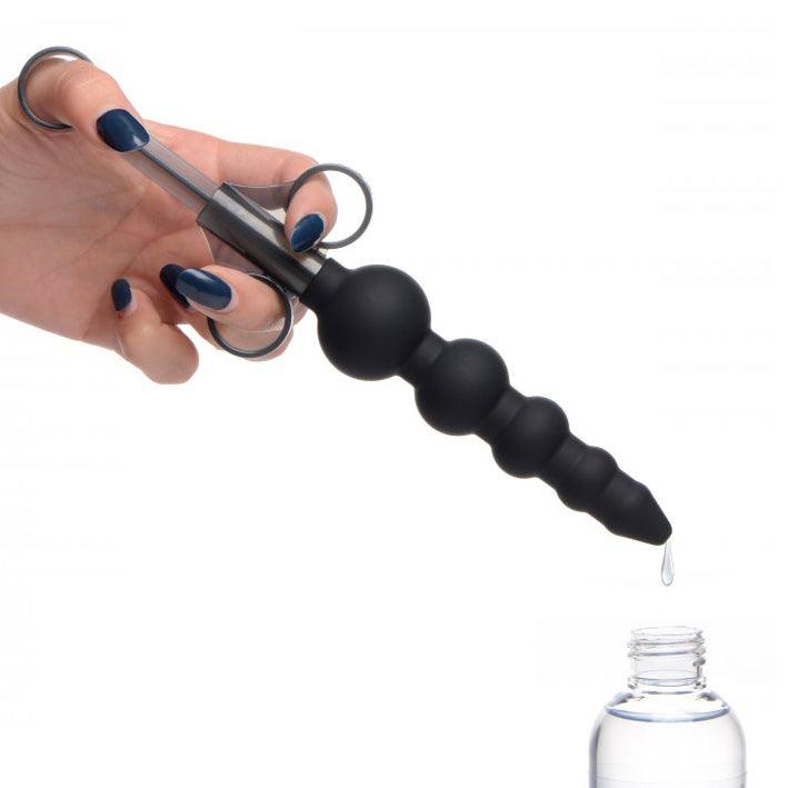 Master Series Silicone Graduated Beads Lube Launcher - Adult Planet - Online Sex Toys Shop UK