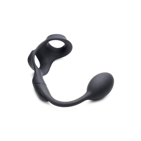 Alpha Pro 10X P Bomb Cock and Ball Ring With Anal Plug - Adult Planet - Online Sex Toys Shop UK