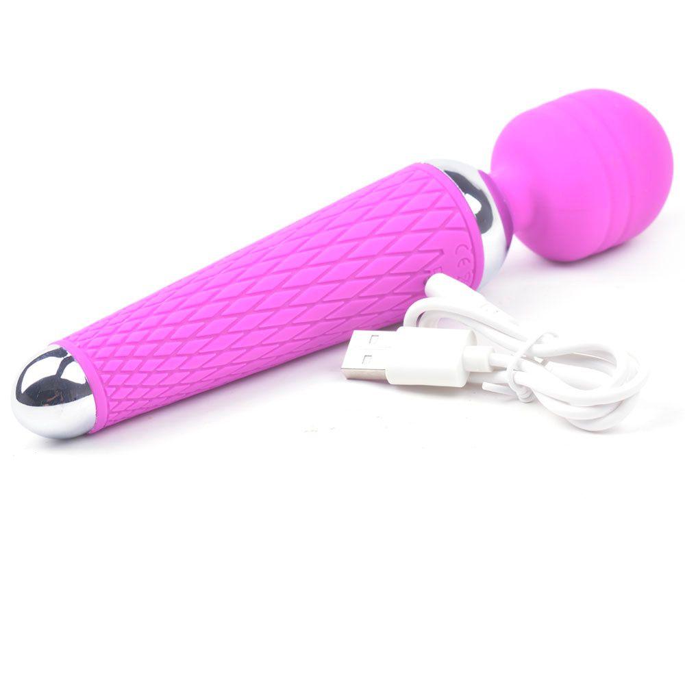 10 Speed Purple Rechargeable Magic Wand - Adult Planet - Online Sex Toys Shop UK
