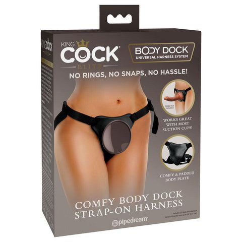 King Cock Comfy Body Dock Strap On Harness - Adult Planet - Online Sex Toys Shop UK