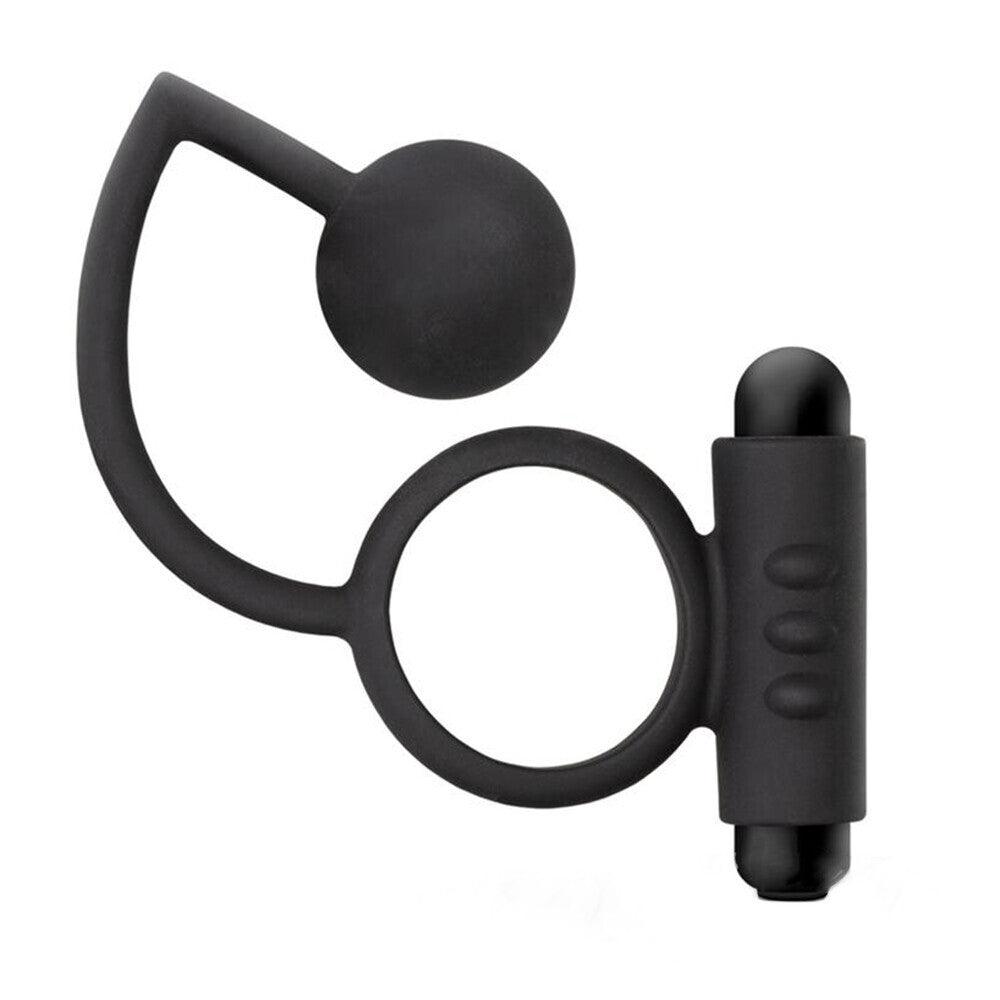 Anal Adventures Platinum Ball With Vibrating Cock Ring - Adult Planet - Online Sex Toys Shop UK