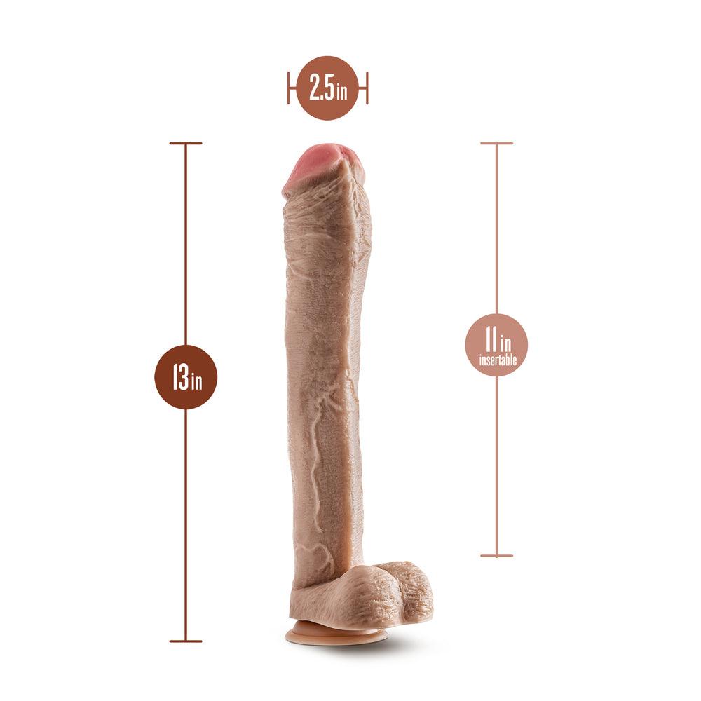 Dr. Skin Mr. Ed 13 Inch Dildo With Balls - Adult Planet - Online Sex Toys Shop UK
