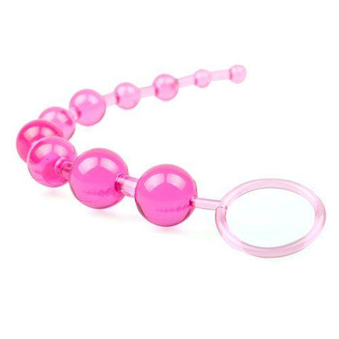 Pink Chain Of 10 Anal Beads - Adult Planet - Online Sex Toys Shop UK