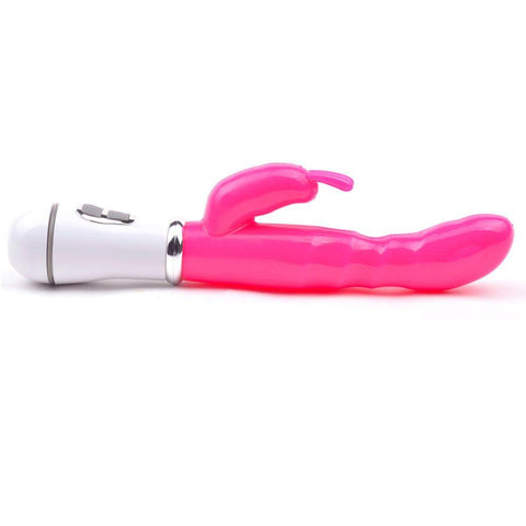 Slim GSpot Twelve Speed Rabbit Vibrator Neon Pink - Adult Planet - Online Sex Toys Shop UK