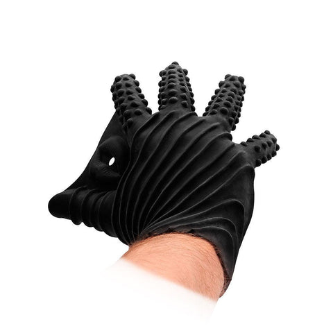 Fist It Black Textured Masturbation Glove - Adult Planet - Online Sex Toys Shop UK