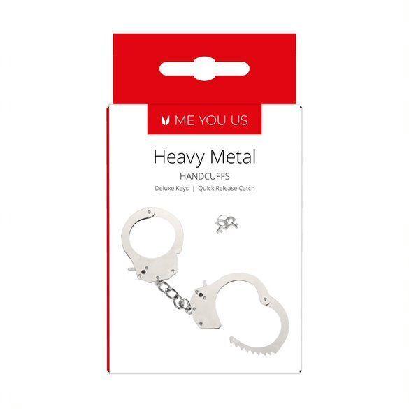 Me You Us Heavy Metal Handcuffs - Adult Planet - Online Sex Toys Shop UK