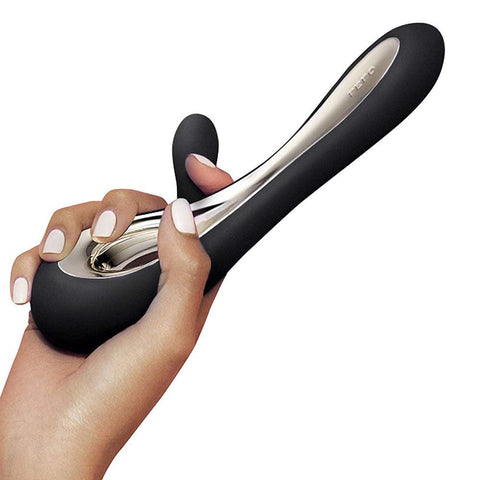 Lelo Soraya 2 Dual Rabbit Vibrator Black - Adult Planet - Online Sex Toys Shop UK