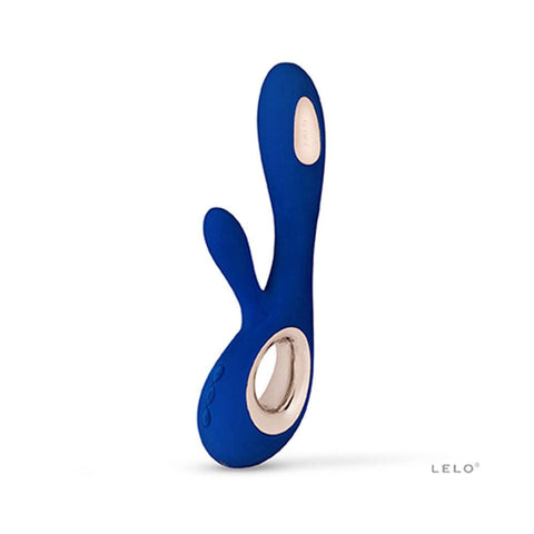 Lelo Soraya Wave Midnight Blue Dual Rechargeable Vibrator - Adult Planet - Online Sex Toys Shop UK