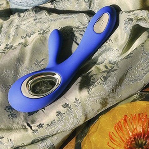 Lelo Soraya Wave Midnight Blue Dual Rechargeable Vibrator - Adult Planet - Online Sex Toys Shop UK