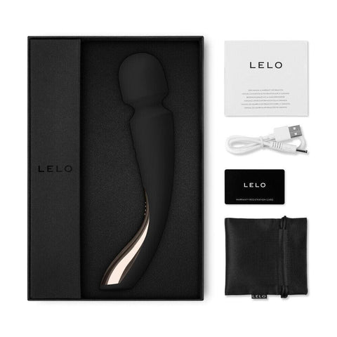 Lelo Smart Wand 2 Med Black - Adult Planet - Online Sex Toys Shop UK