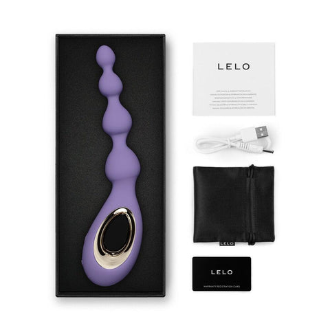 Lelo Soraya Anal Beads Massager Violet Dusk - Adult Planet - Online Sex Toys Shop UK