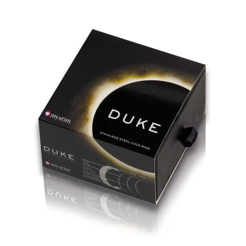 MyStim Duke Stainless Steel Polished Cock Ring - Adult Planet - Online Sex Toys Shop UK