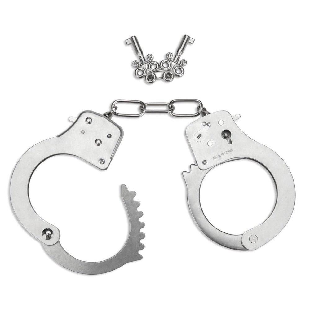 Me You Us Premium Heavy Duty Metal Bondage Handcuffs - Adult Planet - Online Sex Toys Shop UK