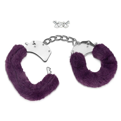 Me You Us Furry Handcuffs Purple - Adult Planet - Online Sex Toys Shop UK