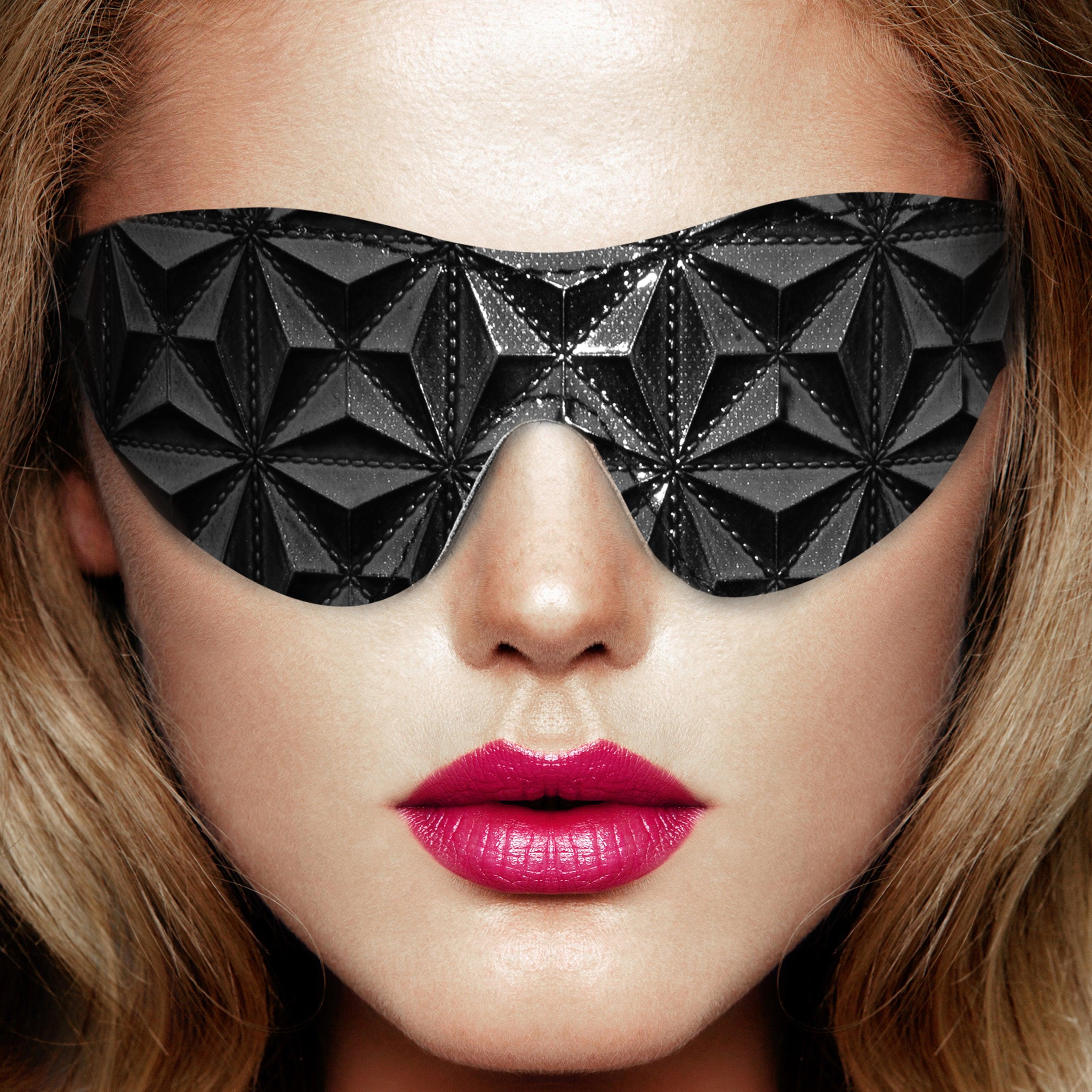 Ouch Black Luxury Eye Mask - Adult Planet - Online Sex Toys Shop UK