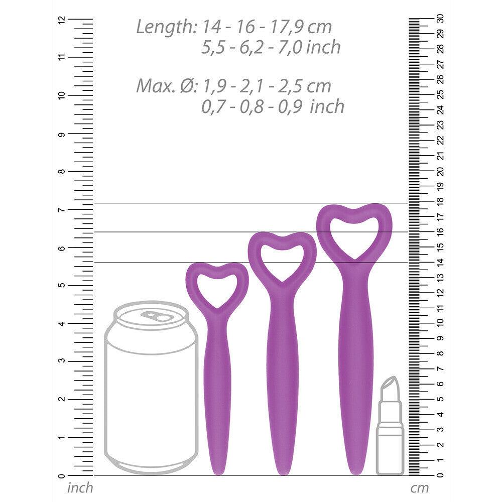 Ouch Silicone Vaginal Dilator Set Purple - Adult Planet - Online Sex Toys Shop UK