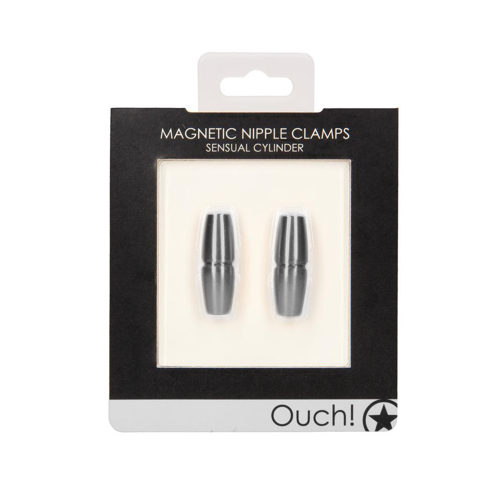 Ouch Magnetic Sensual Cylinder Nipple Clamps - Adult Planet - Online Sex Toys Shop UK