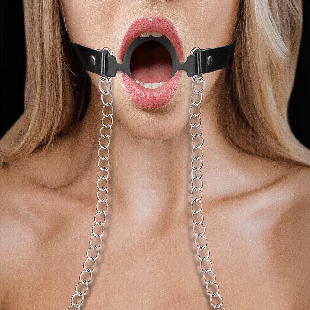 Ouch O Ring Gag With Nipple Clamps - Adult Planet - Online Sex Toys Shop UK