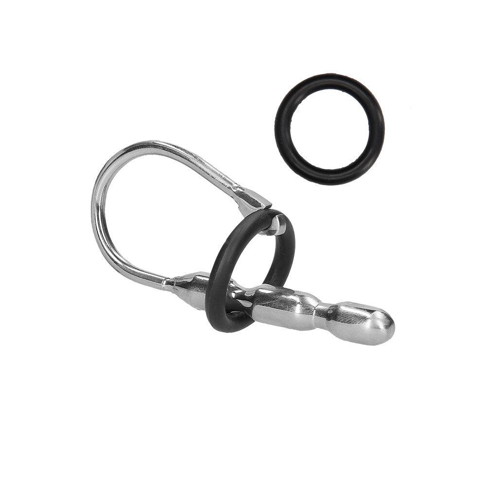 Ouch Urethral Sounding Stainless Steel Stretcher With Ring - Adult Planet - Online Sex Toys Shop UK