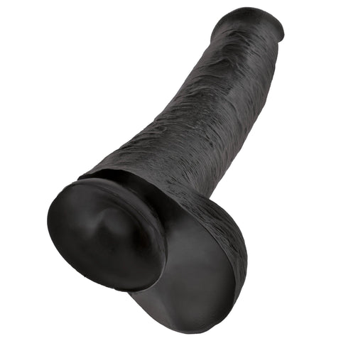 King Cock 15 Inch Cock with Balls Black - Adult Planet - Online Sex Toys Shop UK