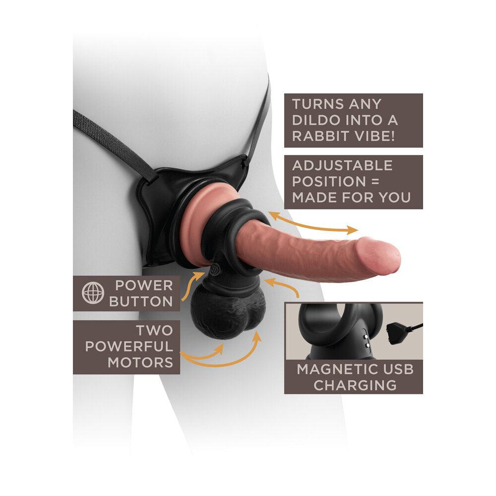 King Cock The Crown Jewels Weighted Swinging Vibrating Balls - Adult Planet - Online Sex Toys Shop UK