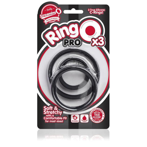 Screaming O RingO Pro X3 Cock Rings Black - Adult Planet - Online Sex Toys Shop UK