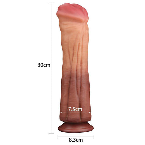 Lovetoy 12 Inch Dual Layered Silicone Horse Cock - Adult Planet - Online Sex Toys Shop UK