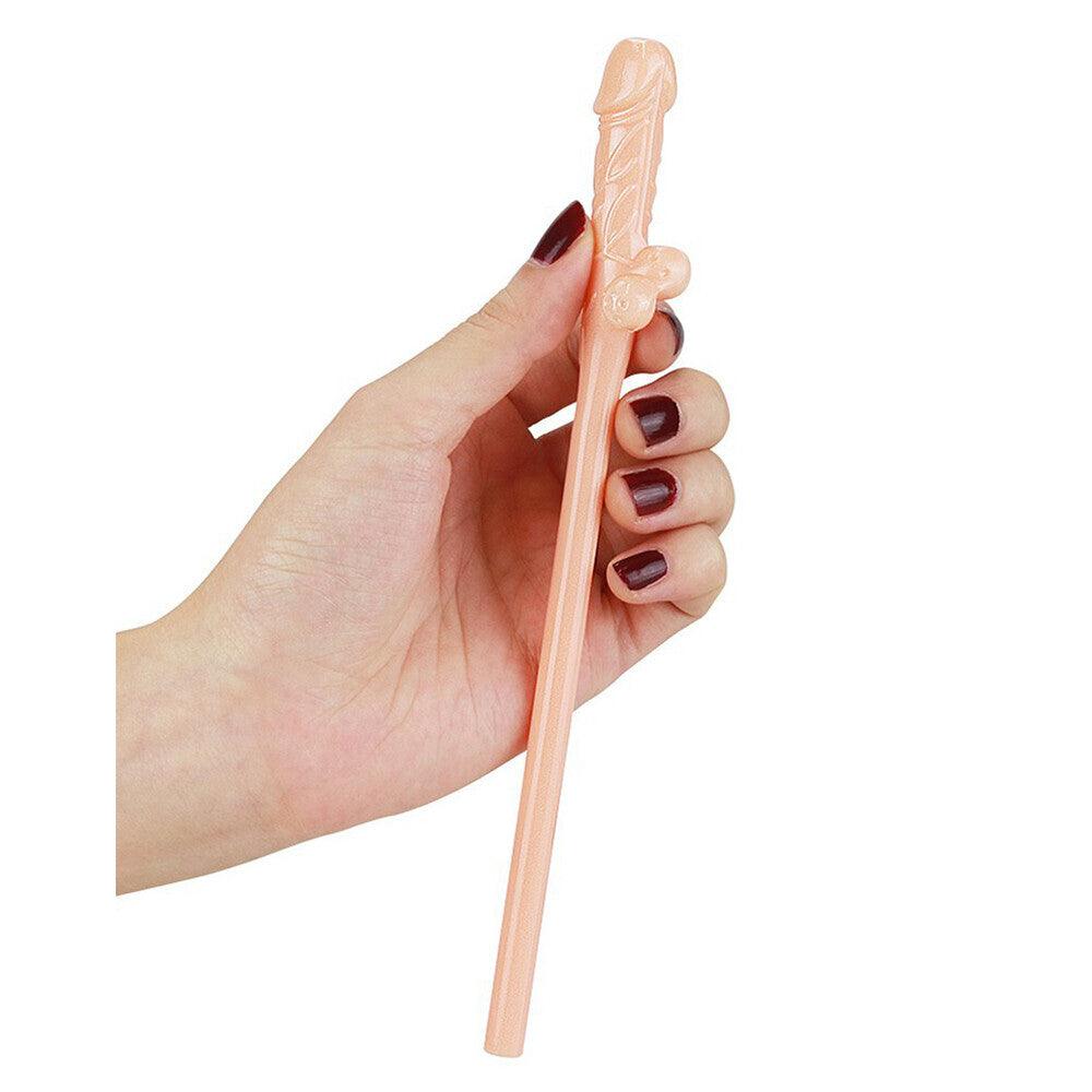 Lovetoy Pack Of 9 Willy Straws Flesh Pink - Adult Planet - Online Sex Toys Shop UK