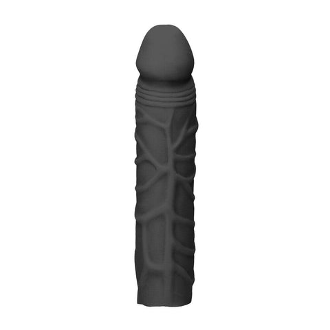 RealRock 7 Inch Penis Sleeve Black - Adult Planet - Online Sex Toys Shop UK