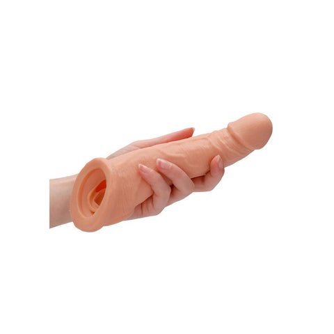 RealRock 8 Inch Penis Sleeve Flesh Pink - Adult Planet - Online Sex Toys Shop UK