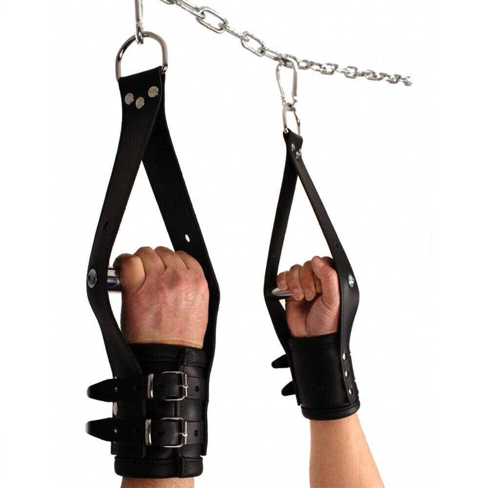 Deluxe Leather Suspension Handcuffs - Adult Planet - Online Sex Toys Shop UK
