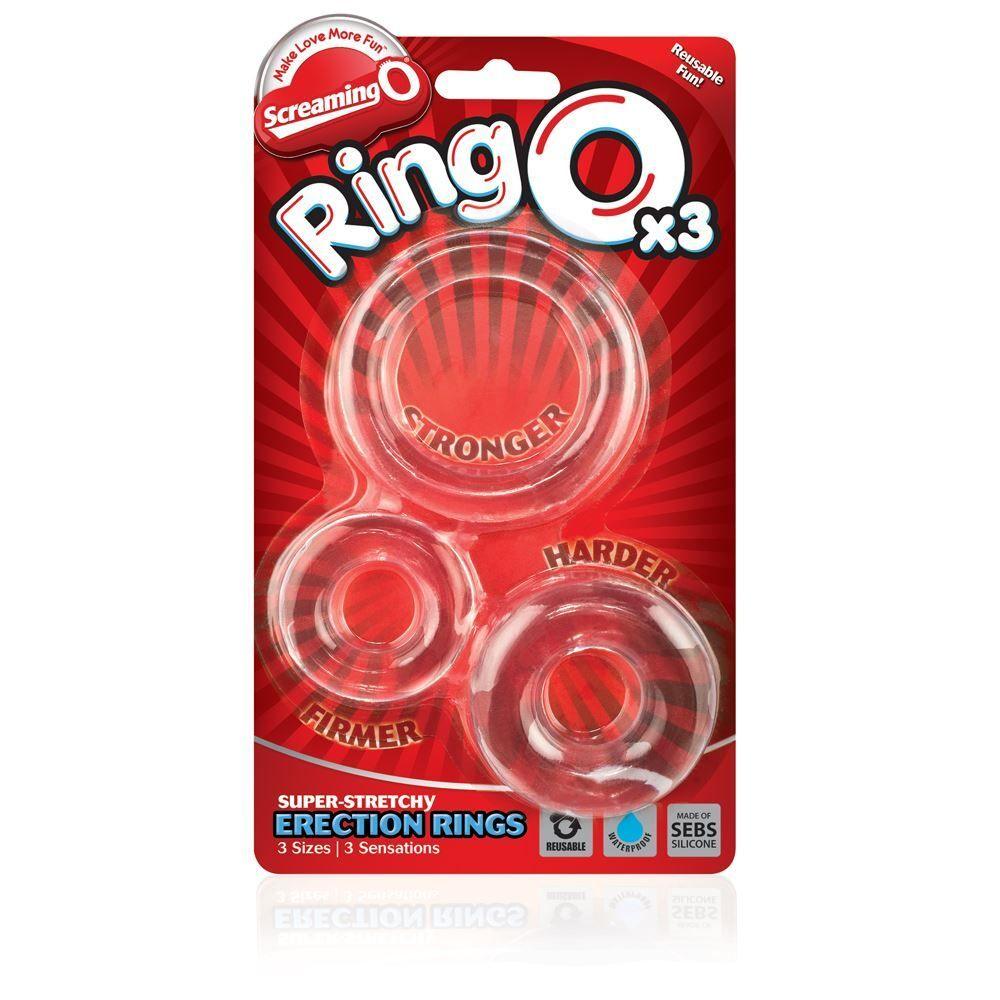 Screaming O RingO x3 Clear Cock Rings - Adult Planet - Online Sex Toys Shop UK
