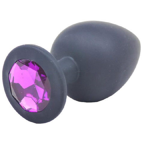Large Black Jewelled Silicone Butt Plug - Adult Planet - Online Sex Toys Shop UK