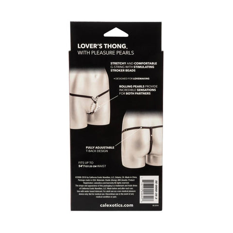 Lovers Thong With Pleasure Pearls - Adult Planet - Online Sex Toys Shop UK