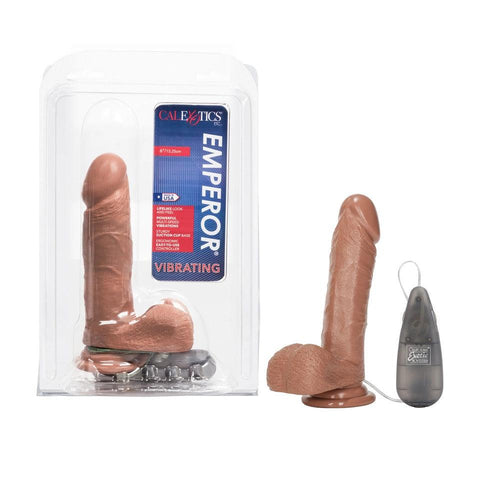 Emperor 6 Inch Life Like Vibrator Flesh Brown - Adult Planet - Online Sex Toys Shop UK