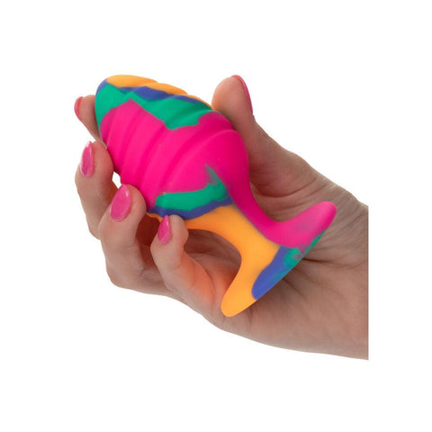 Cheeky Large Swirl Tie Dye Butt Plug - Adult Planet - Online Sex Toys Shop UK