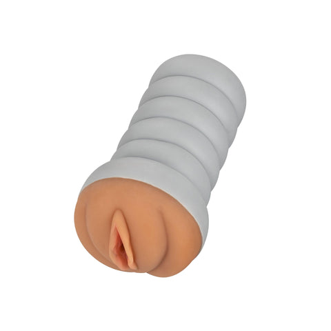 Gripper Ribbed Tight Pussy Brown Masturbator - Adult Planet - Online Sex Toys Shop UK