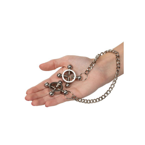 Nipple Grips 4 Point Nipple Press With Chain - Adult Planet - Online Sex Toys Shop UK