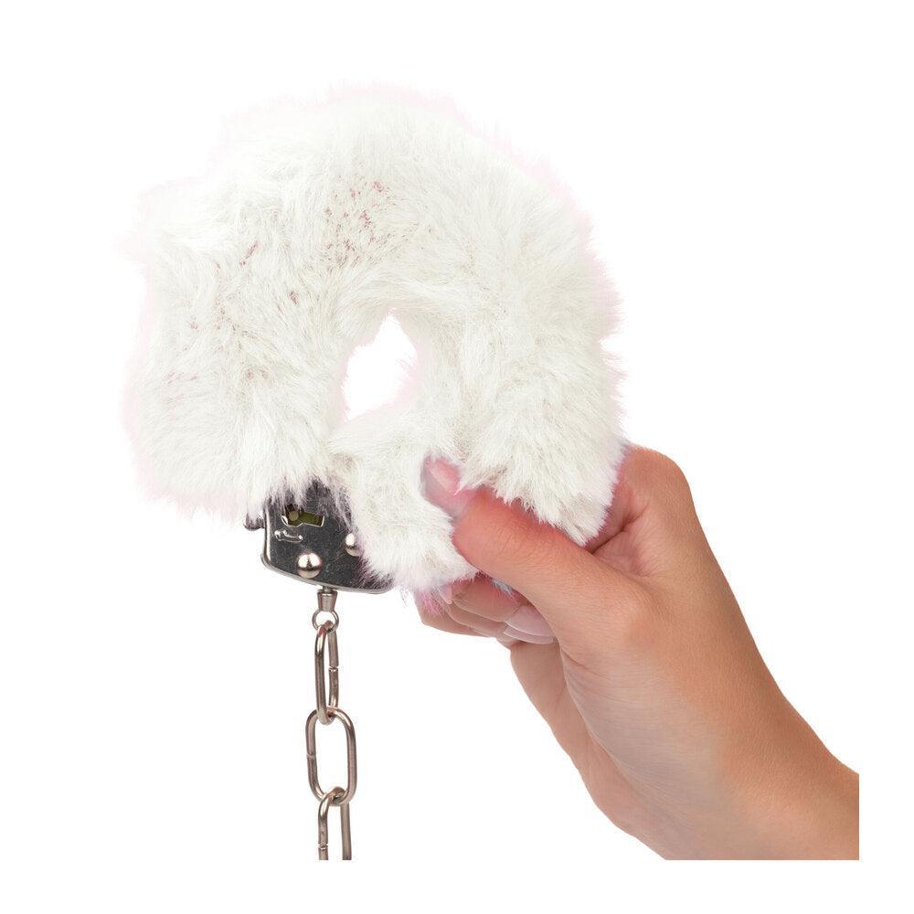 Ultra Fluffy Furry Cuffs White - Adult Planet - Online Sex Toys Shop UK