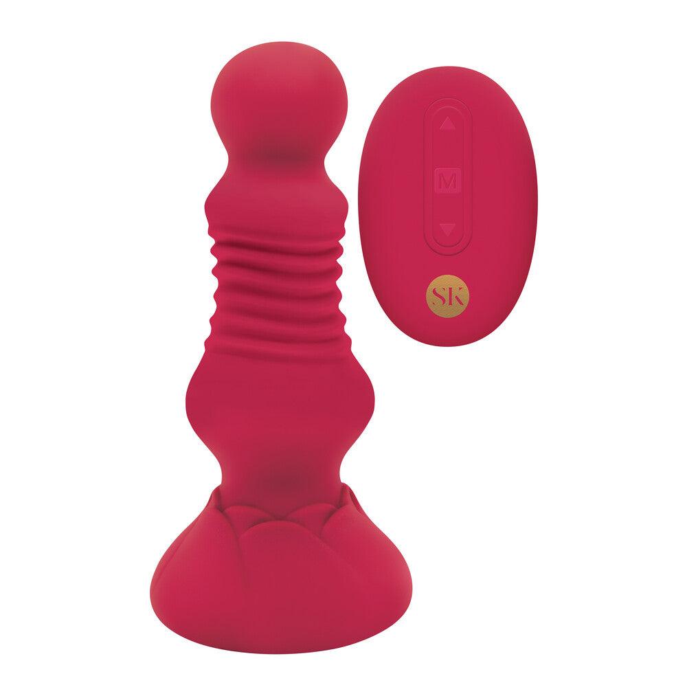 Secret Kisses Remote Thrusting Rosebud Butt Plug - Adult Planet - Online Sex Toys Shop UK