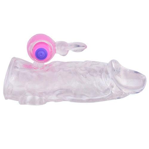 Clear Rabbit Vibrating Penis Extender - Adult Planet - Online Sex Toys Shop UK